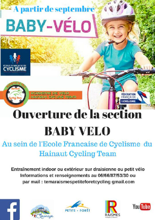 Section Baby vélo du Hainaut Cycling Team